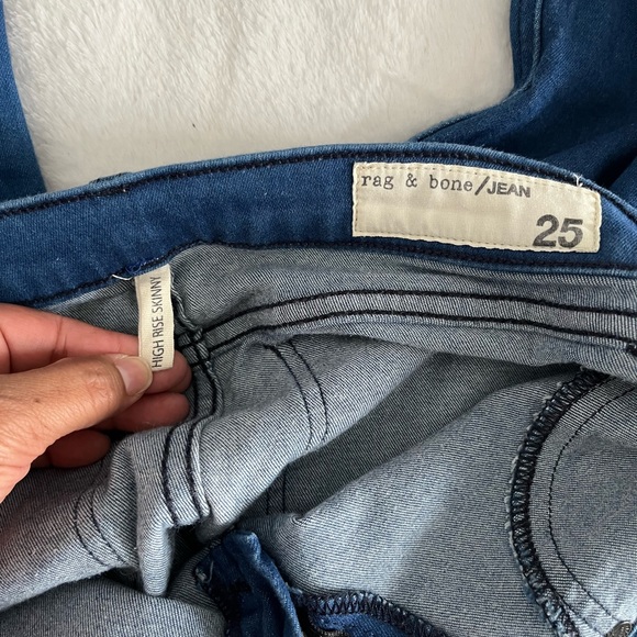 rag & bone/JEAN- The High-Rise Skye Lightweight Skinny Jeans - Picture 8 of 9